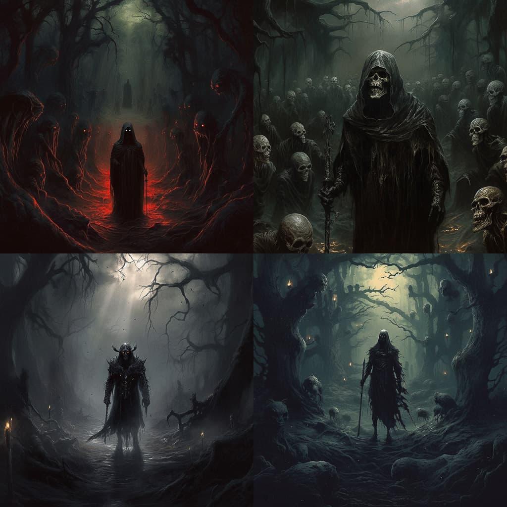 Grimdark style, Midjourney V5.1, render 1 of 4