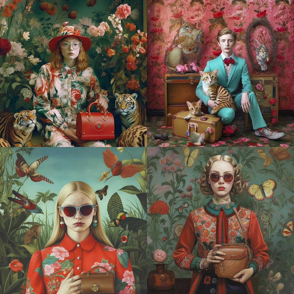 Gucci style, Midjourney V5.1, render 1 of 4