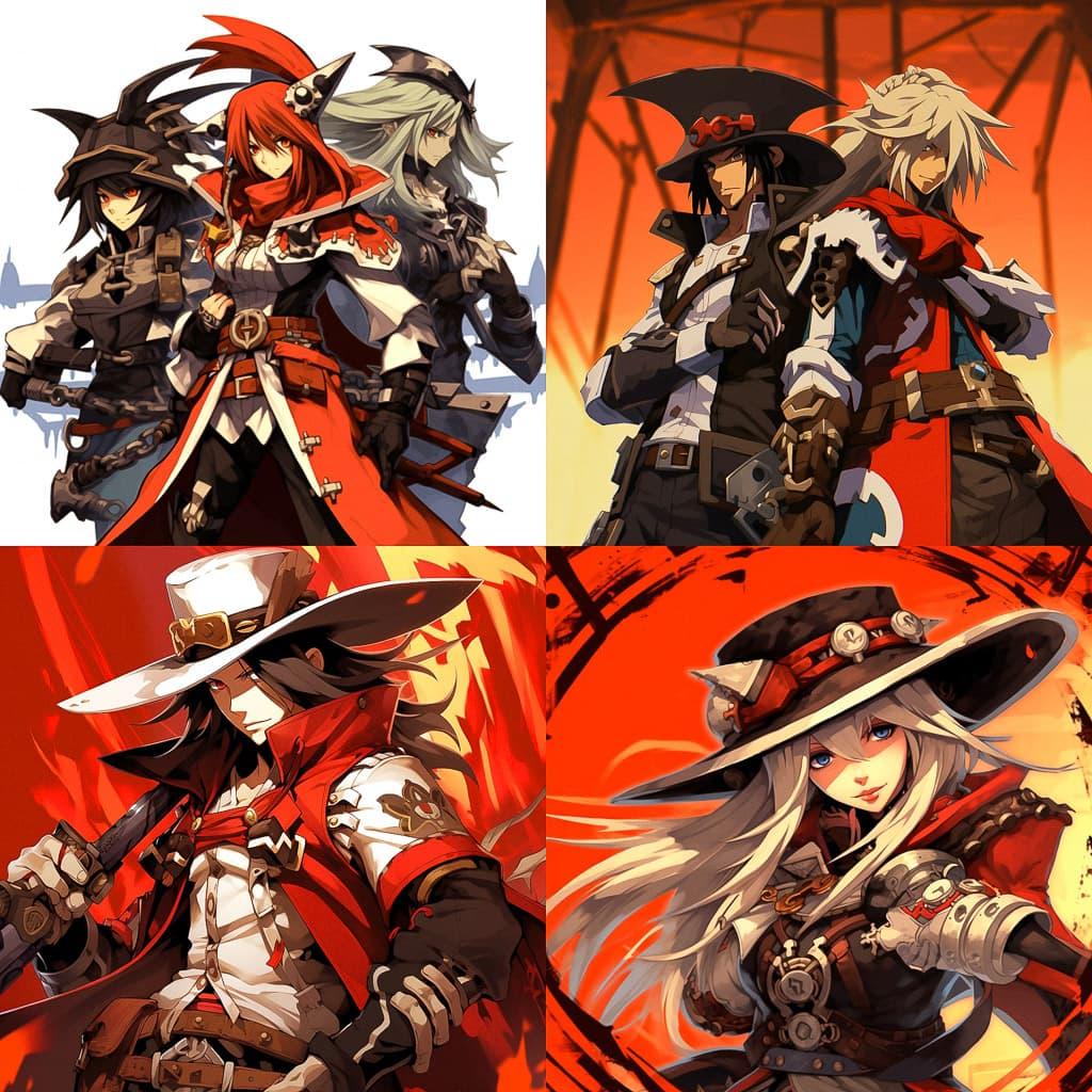 Guilty Gear Xrd REV 2 style, Midjourney V5.1, render 1 of 4