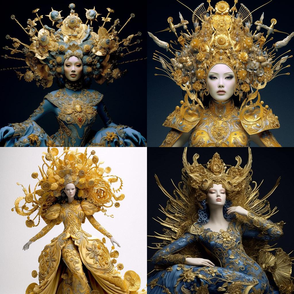 Guo Pei style, Midjourney V5.1, render 1 of 4