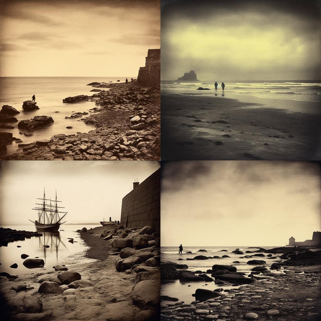 Gustave Le Gray style, Midjourney V5.1, render 1 of 4
