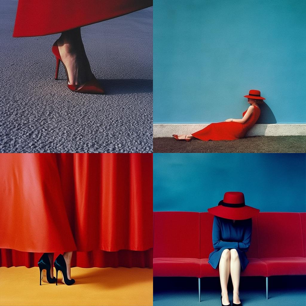 Guy Bourdin style, Midjourney V5.1, render 1 of 4