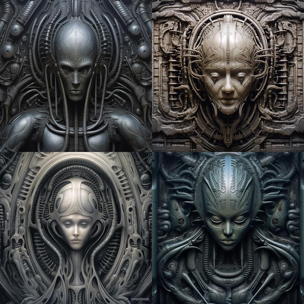 H. R. Giger style, Midjourney V5.1, render 1 of 4