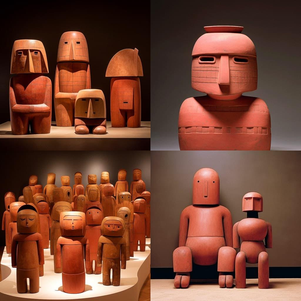 Haniwa style, Midjourney V5.1, render 1 of 4
