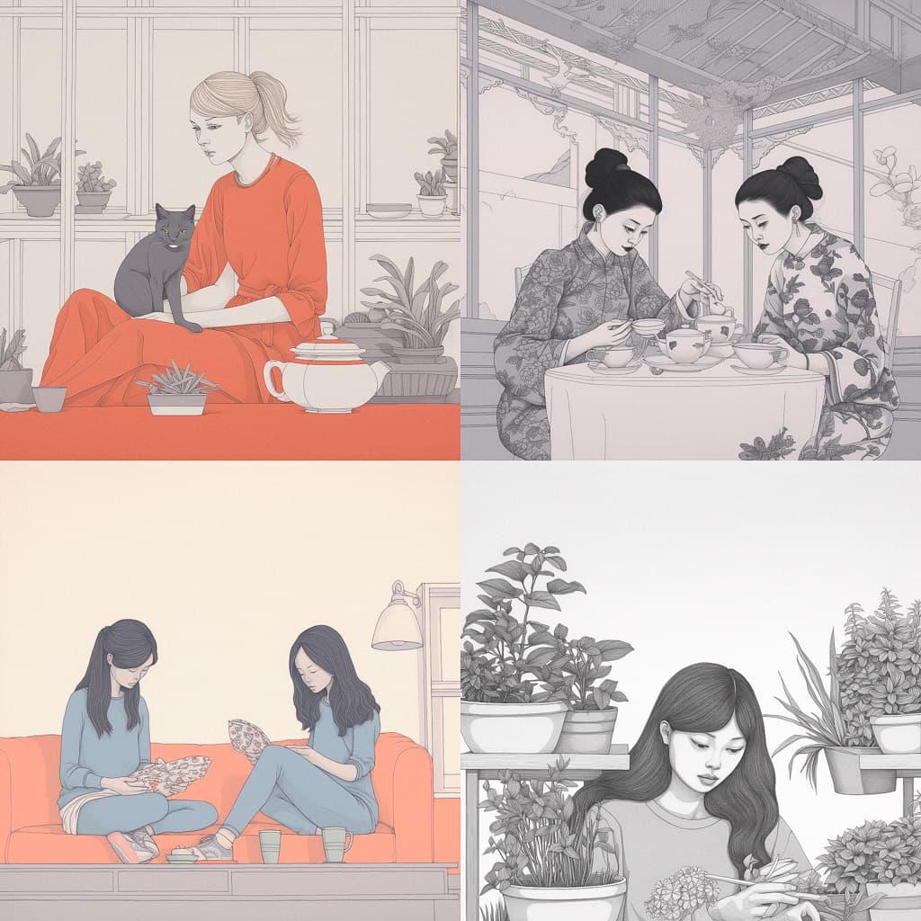 Harriet Lee-Merrion style, Midjourney V5.1, render 1 of 4