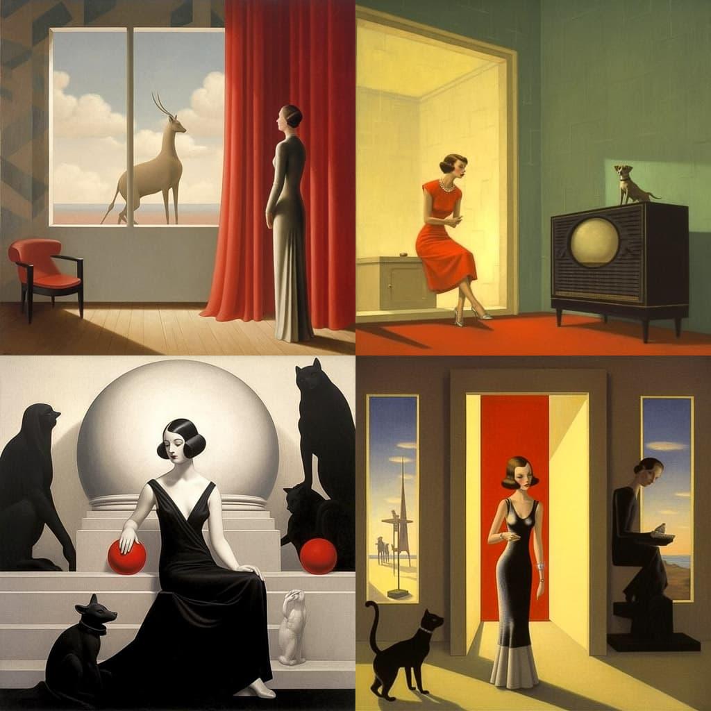 Harry Watrous style, Midjourney V5.1, render 1 of 4