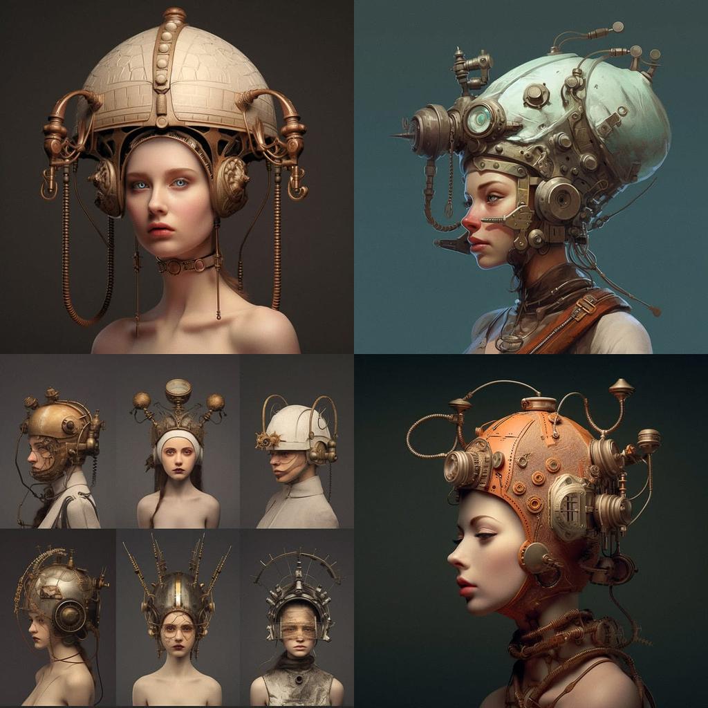 Headgear style, Midjourney V5.1, render 1 of 4