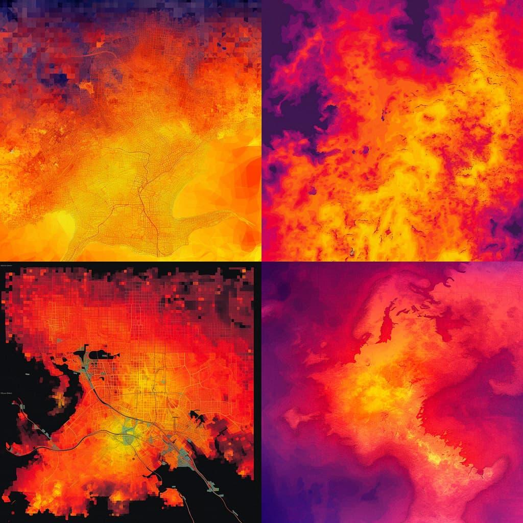 Heat map style, Midjourney V5.1, render 1 of 4