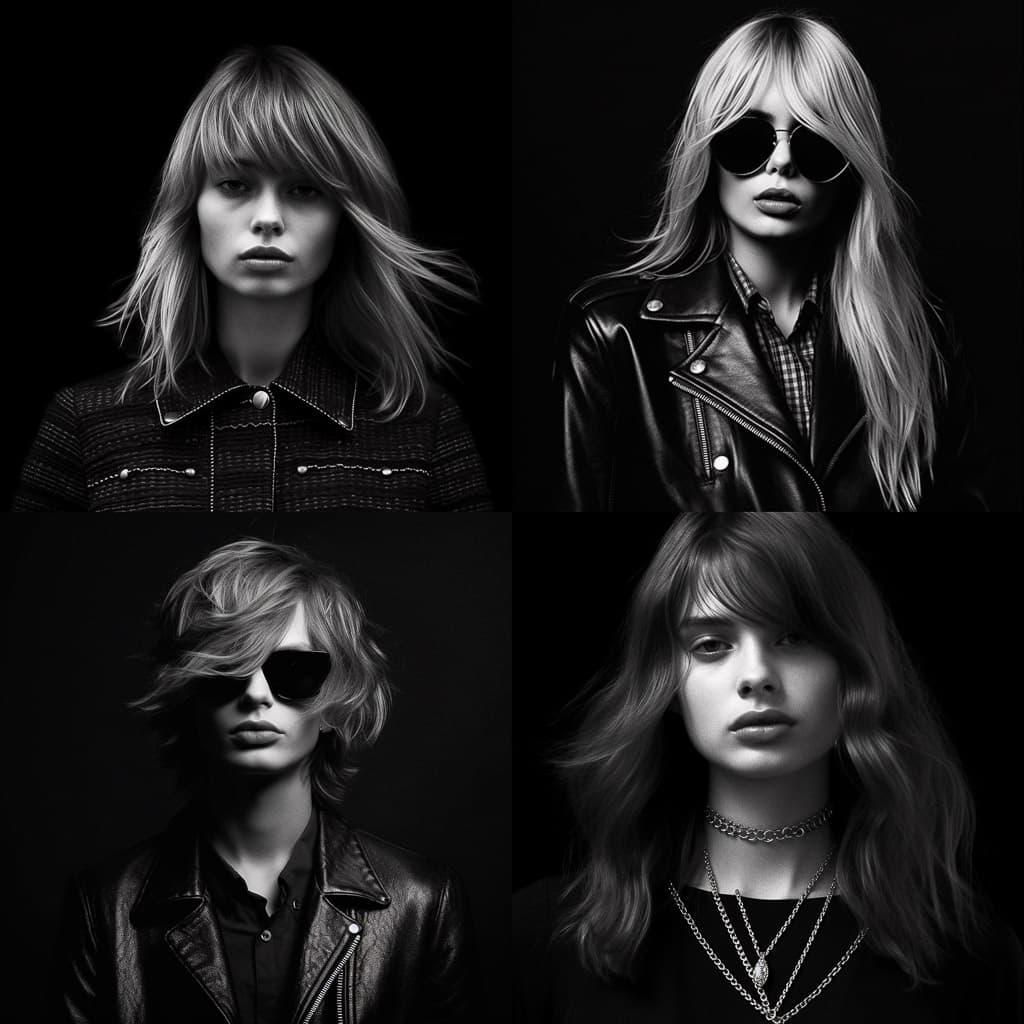 Hedi Slimane style, Midjourney V5.1, render 1 of 4