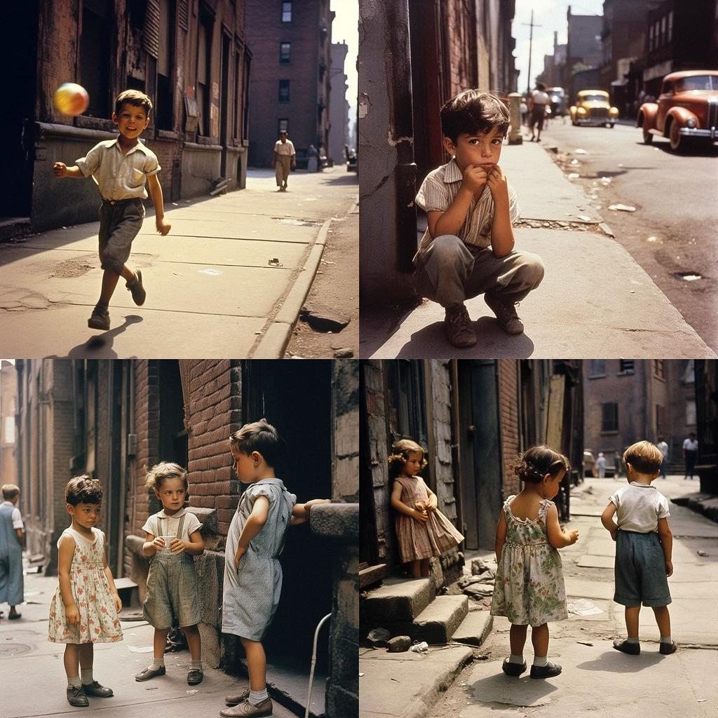 Helen Levitt style, Midjourney V5.1, render 1 of 4