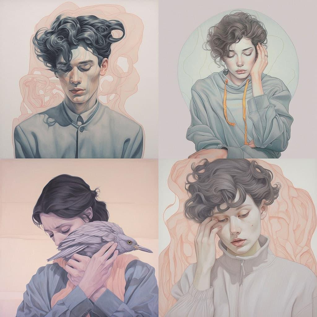 Henrietta Harris style, Midjourney V5.1, render 1 of 4