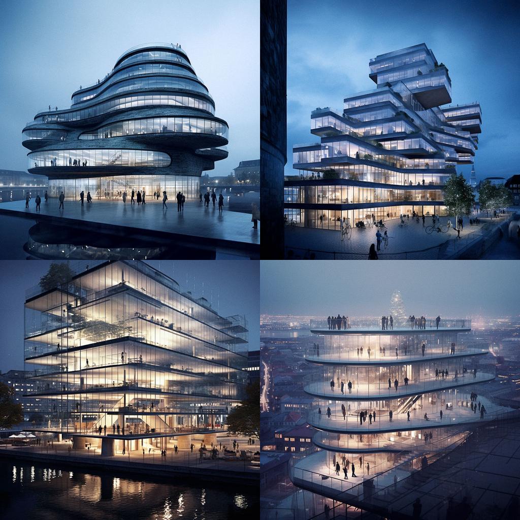 Herzog & de Meuron style, Midjourney V5.1, render 1 of 4