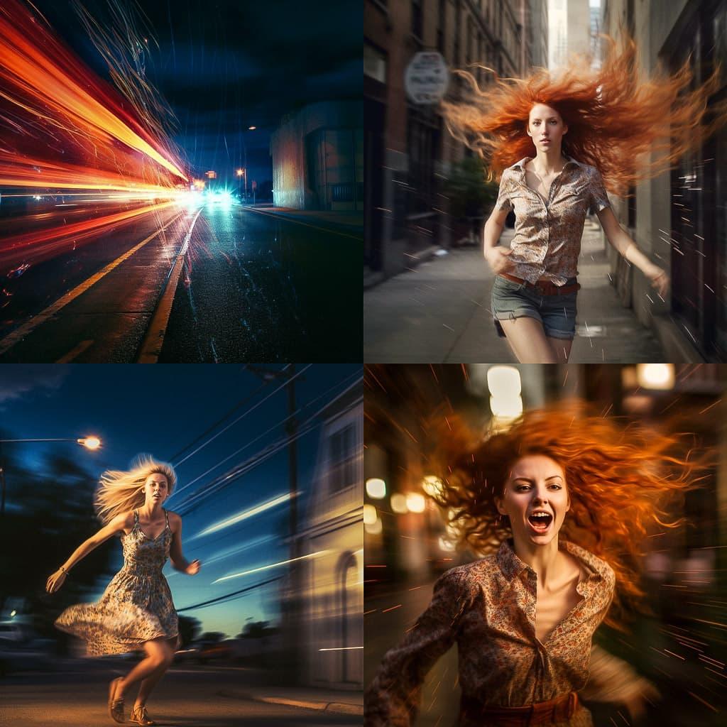High shutter speed style, Midjourney V5.1, render 1 of 4