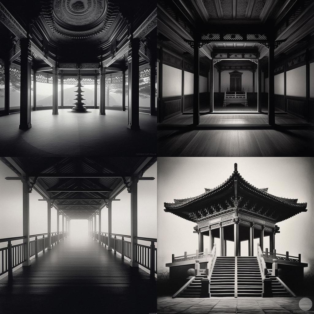 Hiroshi Sugimoto style, Midjourney V5.1, render 1 of 4