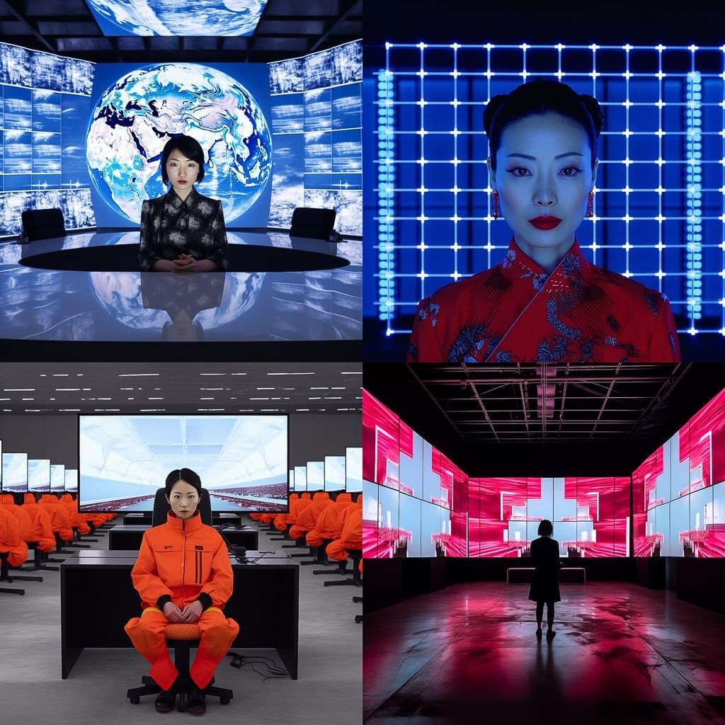 Hito Steyerl style, Midjourney V5.1, render 1 of 4