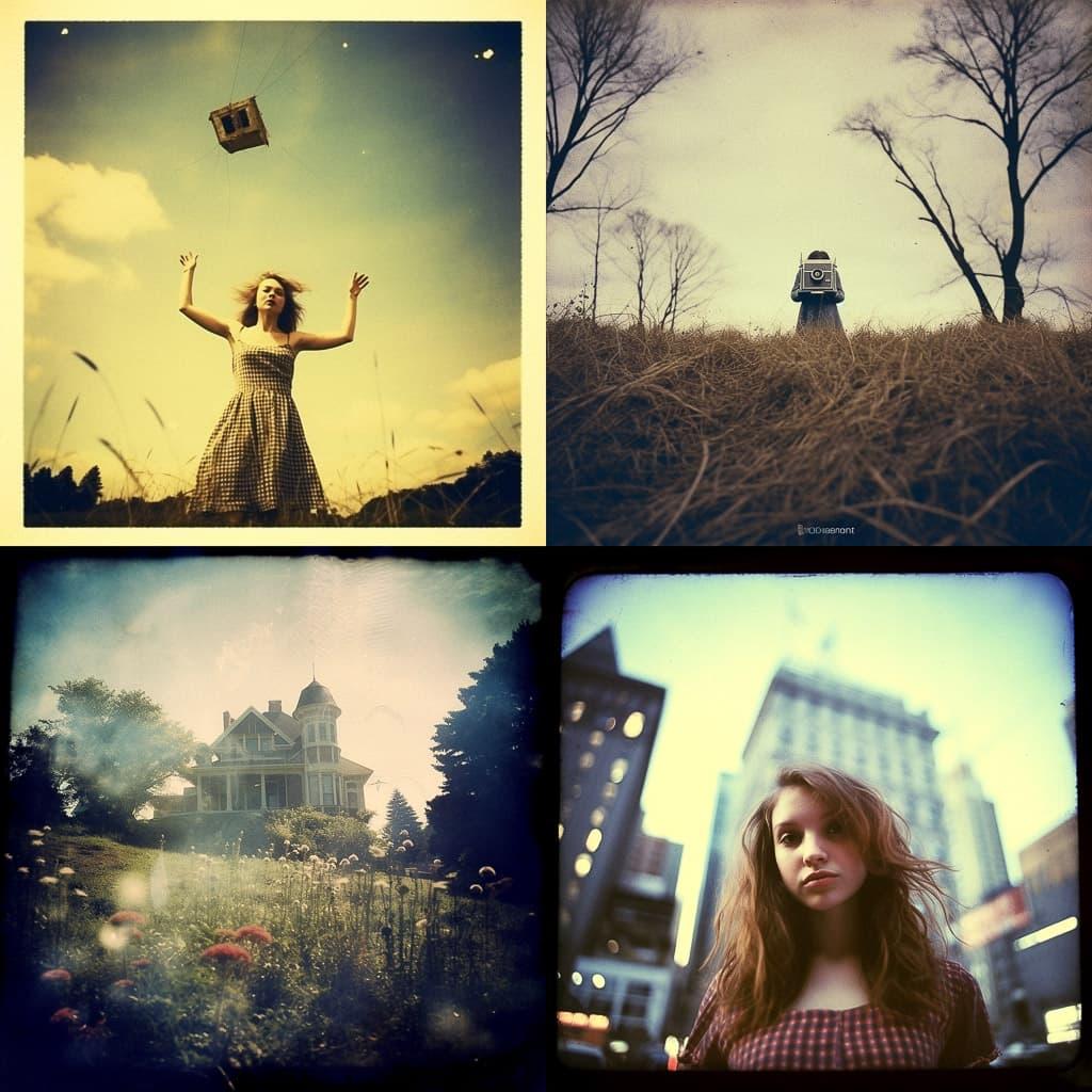 Holga photography style, Midjourney V5.1, render 1 of 4
