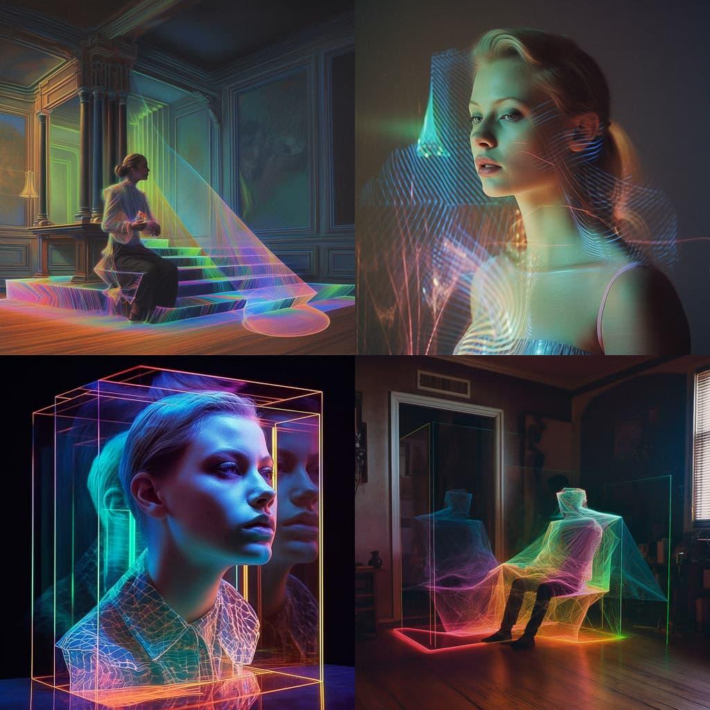 Holography style, Midjourney V5.1, render 1 of 4
