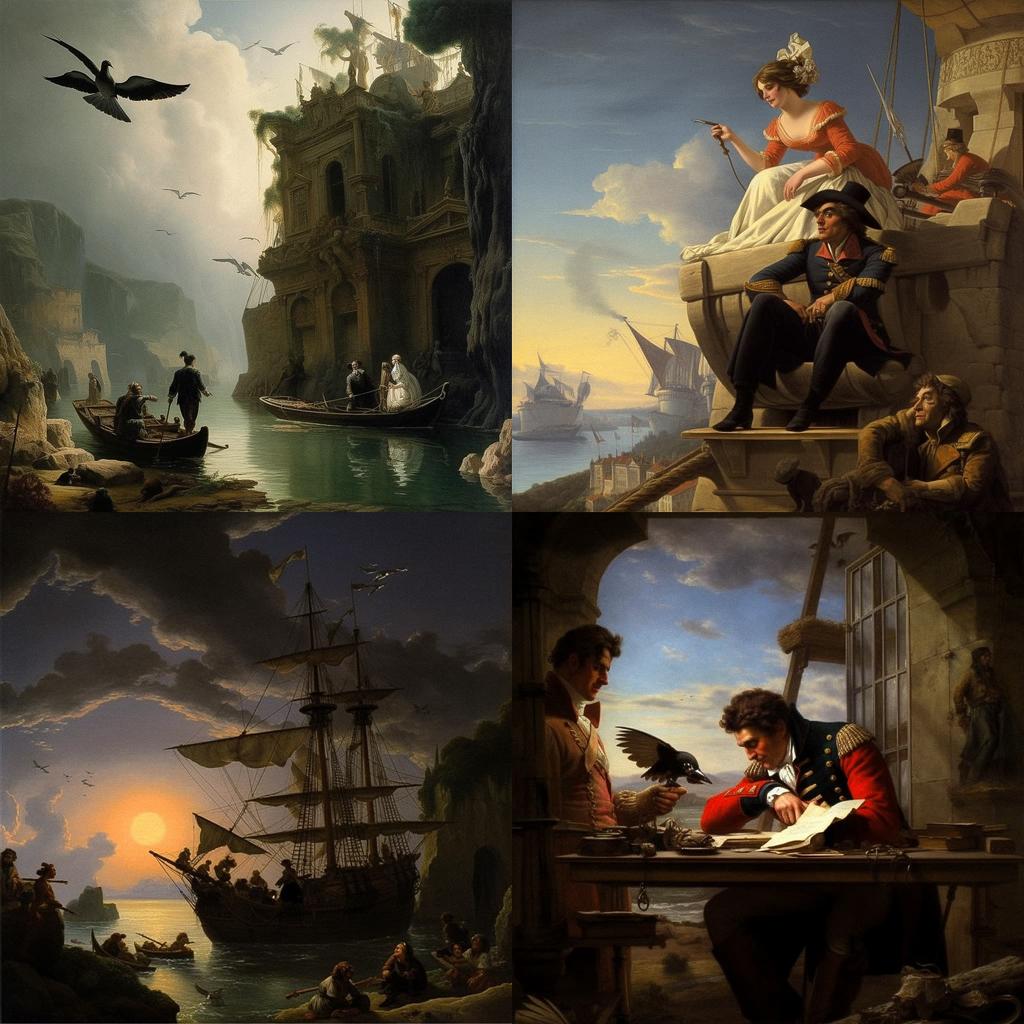 Horace Vernet style, Midjourney V5.1, render 1 of 4