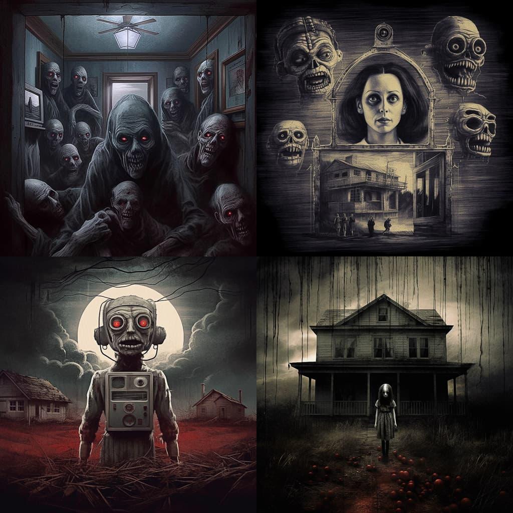Horror movie style, Midjourney V5.1, render 1 of 4