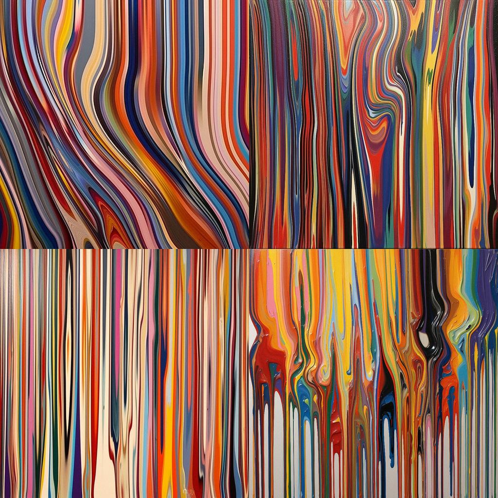 Ian Davenport style, Midjourney V5.1, render 1 of 4