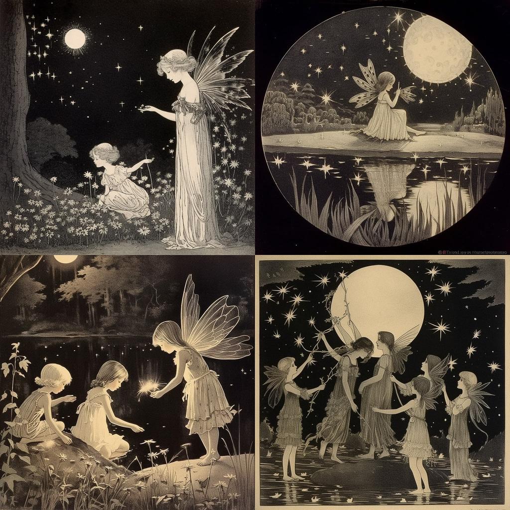 Ida Rentoul Outhwaite style, Midjourney V5.1, render 1 of 4