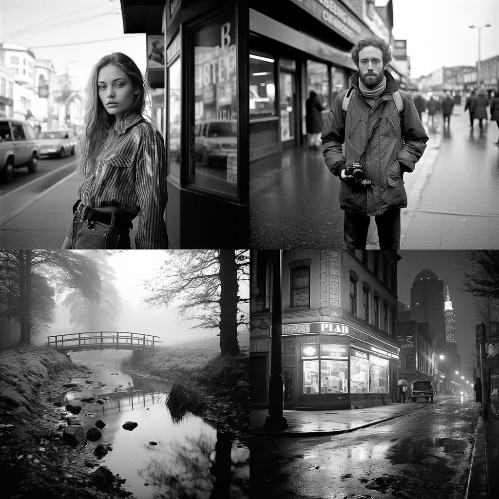 Ilford FP4 125 style, Midjourney V5.1, render 1 of 4