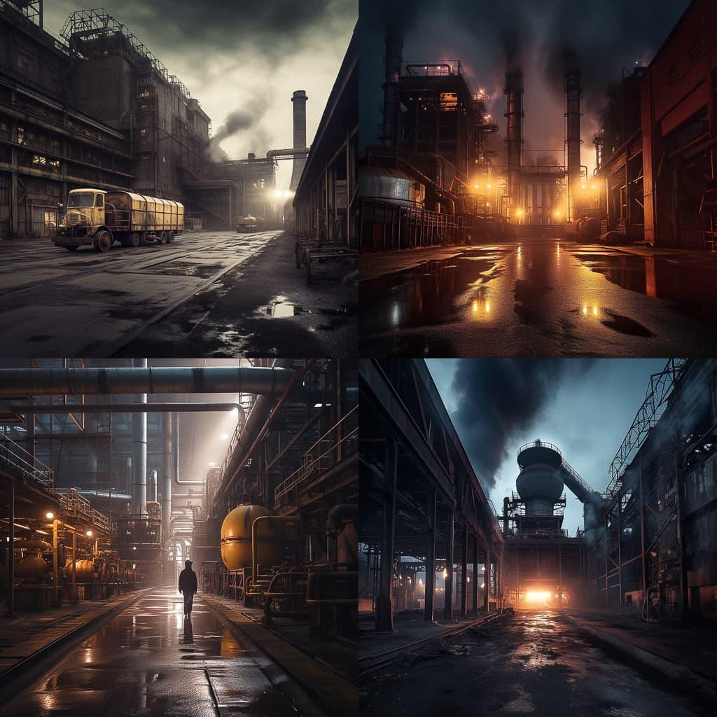 Industrial photography style, Midjourney V5.1, render 1 of 4