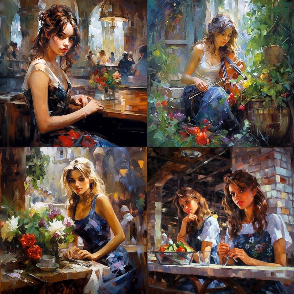 Inessa Garmash style, Midjourney V5.1, render 1 of 4