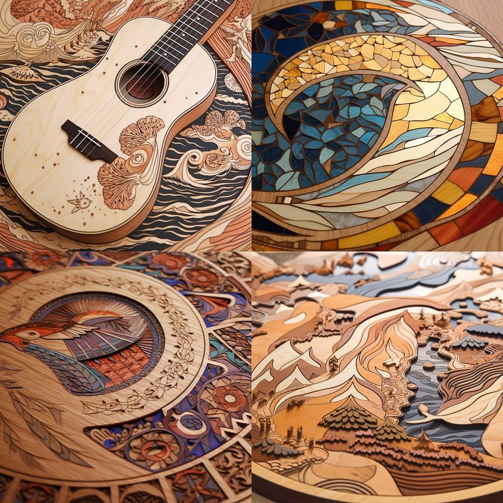 Inlay style, Midjourney V5.1, render 1 of 4