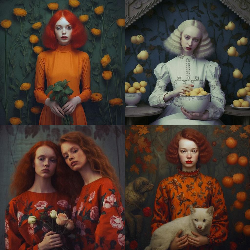 Inna Mosina style, Midjourney V5.1, render 1 of 4