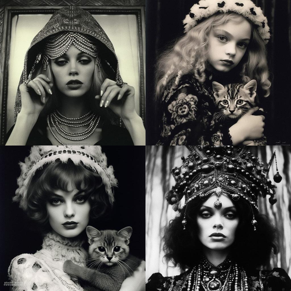 Irina Ionesco style, Midjourney V5.1, render 1 of 4