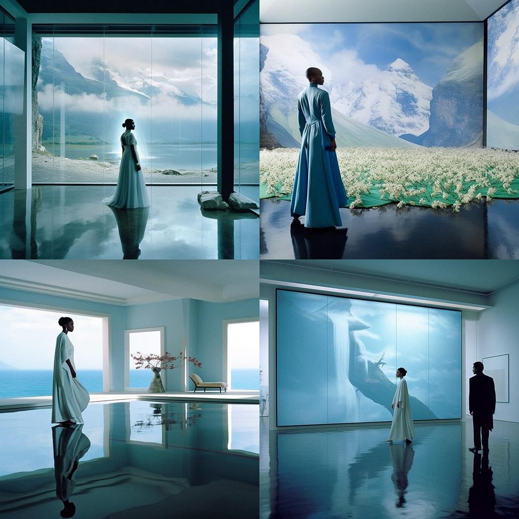 Isaac Julien style, Midjourney V5.1, render 1 of 4