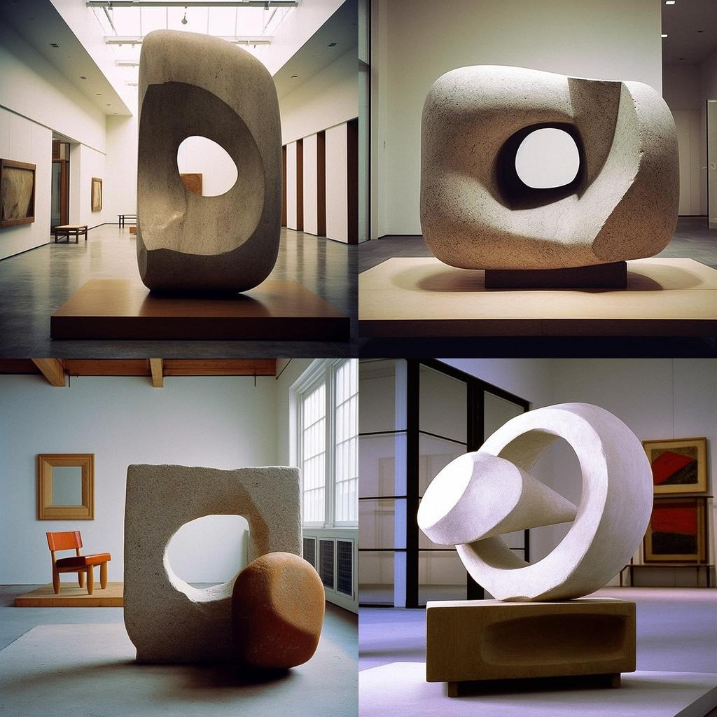 Isamu Noguchi style, Midjourney V5.1, render 1 of 4