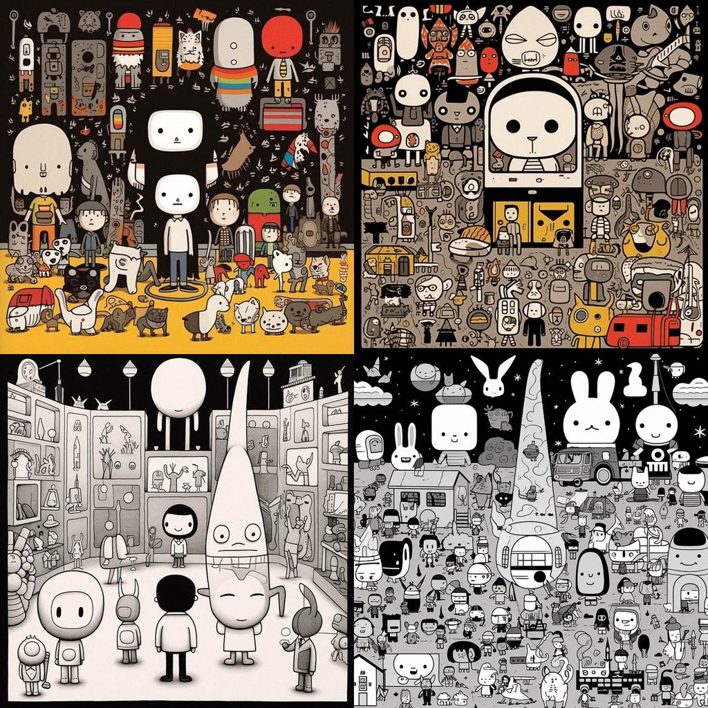 Ivan Brunetti style, Midjourney V5.1, render 1 of 4
