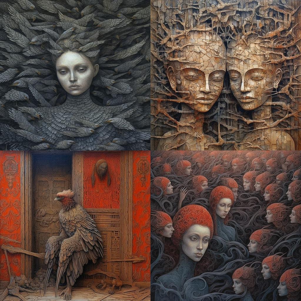 Ivan Marchuk style, Midjourney V5.1, render 1 of 4