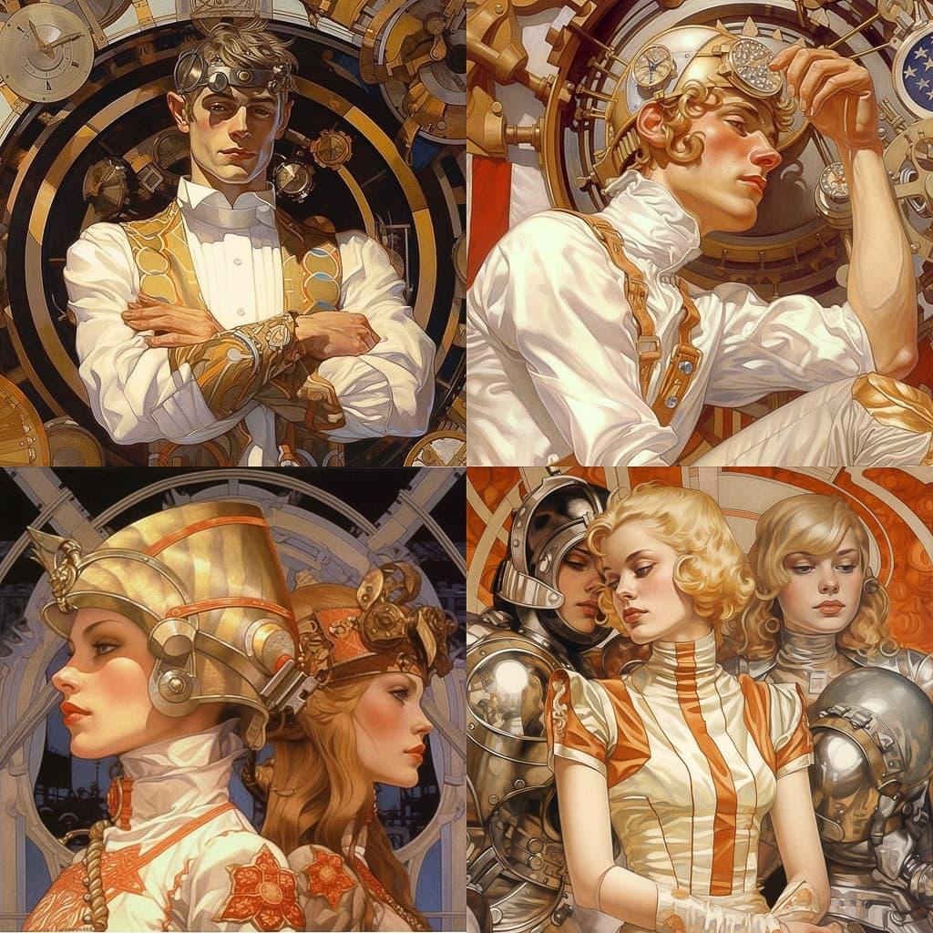 J. C. Leyendecker style, Midjourney V5.1, render 1 of 4