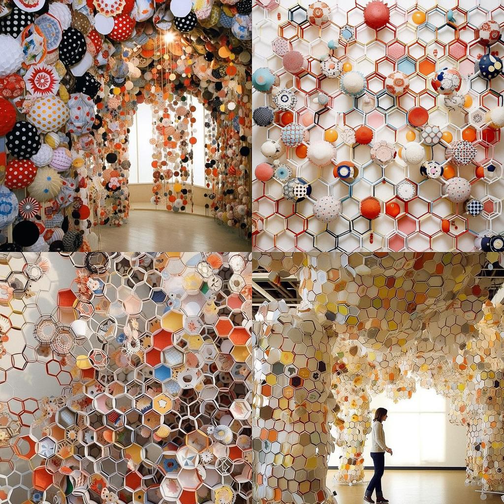 Jacob Hashimoto style, Midjourney V5.1, render 1 of 4