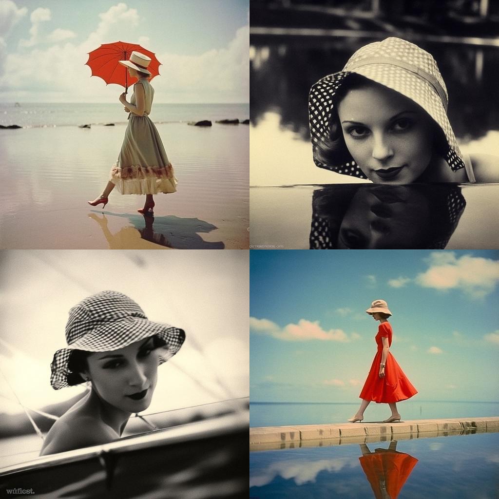Jacques Henri Lartigue style, Midjourney V5.1, render 1 of 4
