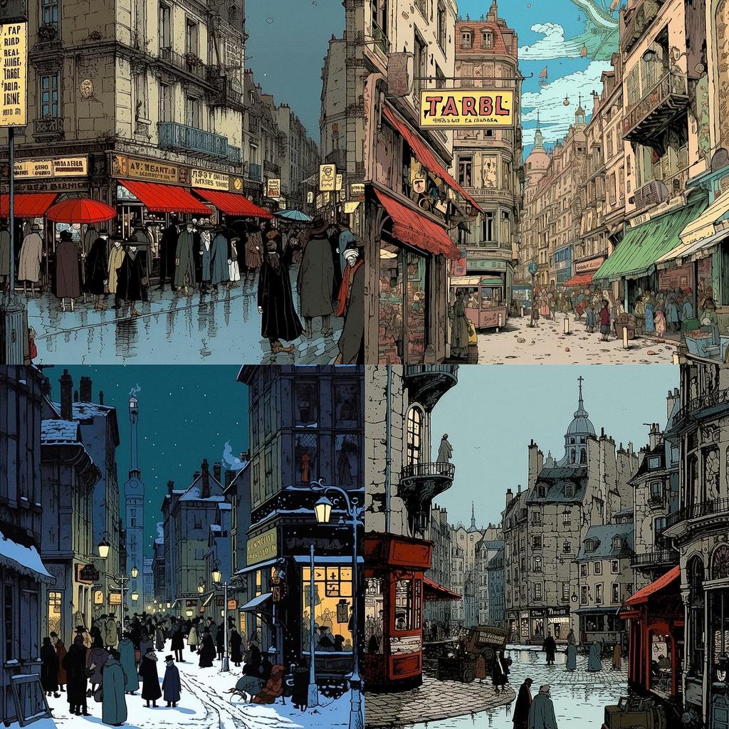 Jacques Tardi style, Midjourney V5.1, render 1 of 4