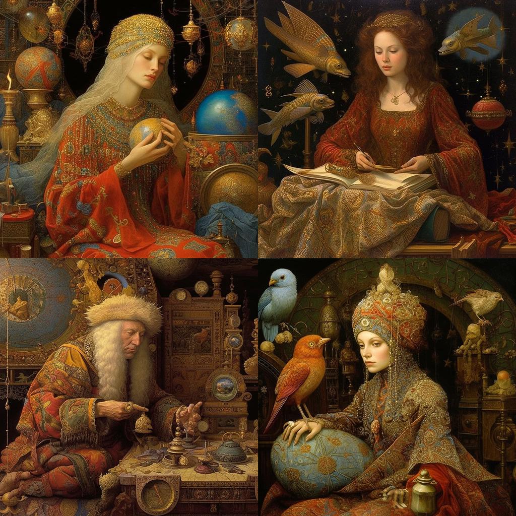 James C. Christensen style, Midjourney V5.1, render 1 of 4