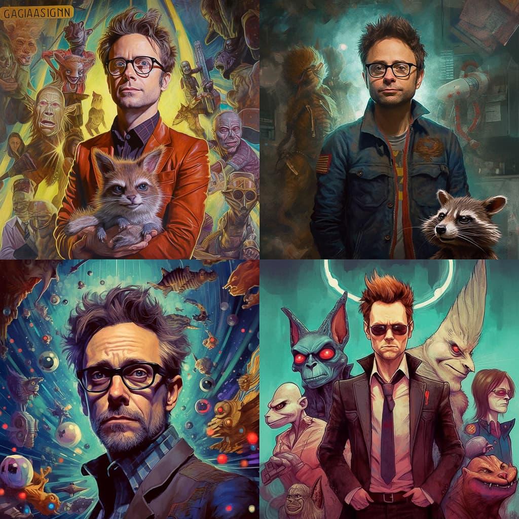 James Gunn style, Midjourney V5.1, render 1 of 4