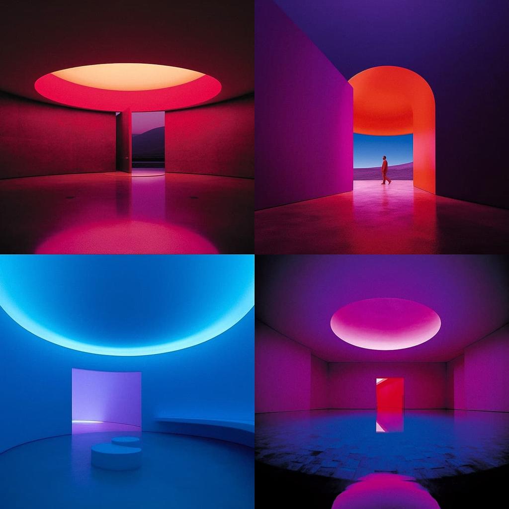 James Turrell style, Midjourney V5.1, render 1 of 4