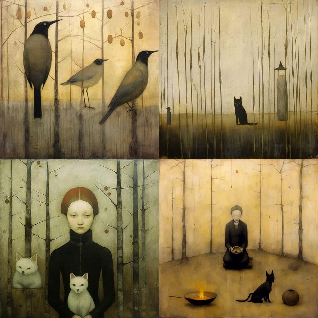 Jan Mankes style, Midjourney V5.1, render 1 of 4
