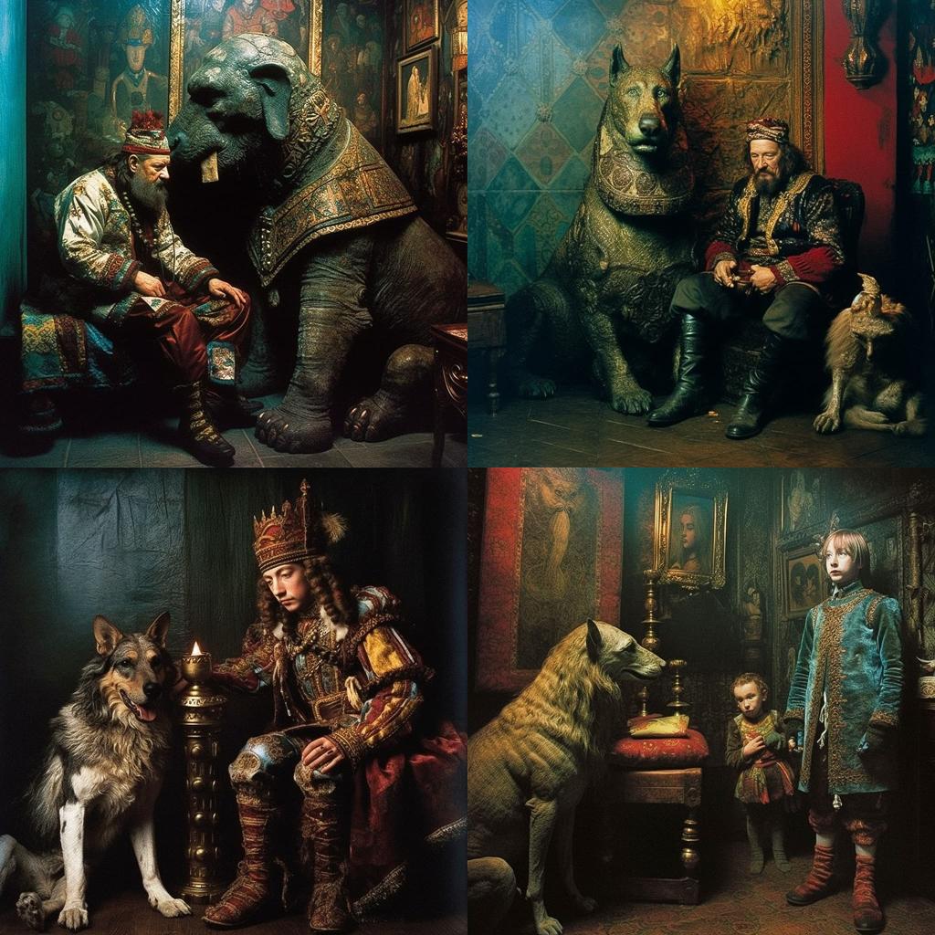 Jan Saudek style, Midjourney V5.1, render 1 of 4