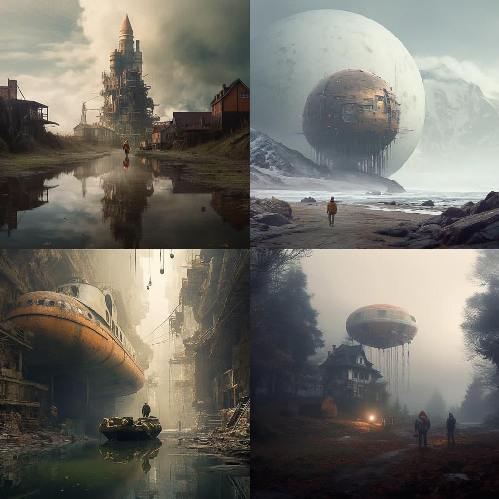 Jan Urschel style, Midjourney V5.1, render 1 of 4