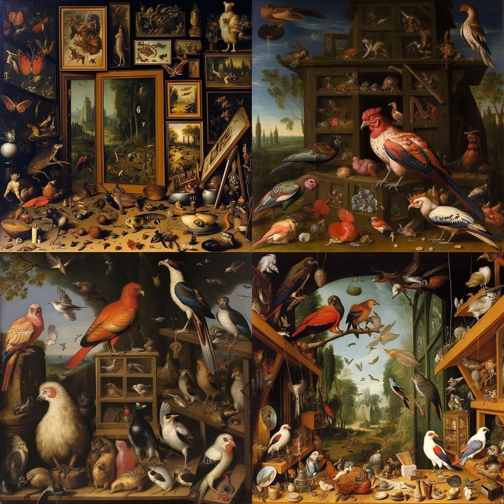 Jan van Kessel the Elder style, Midjourney V5.1, render 1 of 4