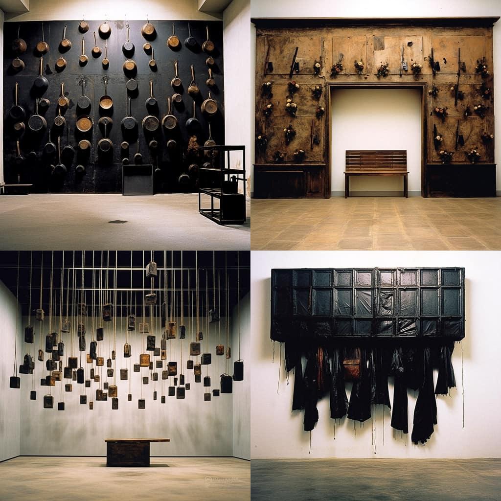 Jannis Kounellis style, Midjourney V5.1, render 1 of 4