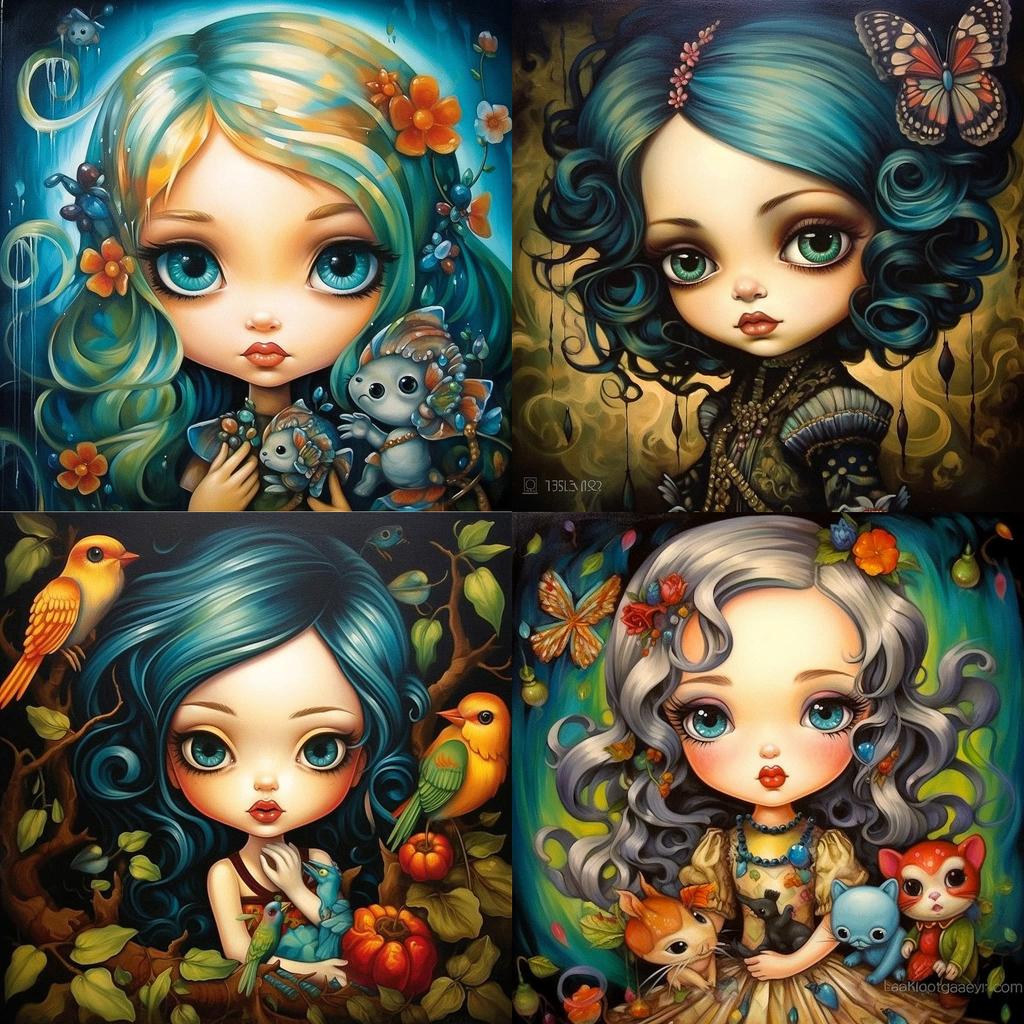 Jasmine Becket-Griffith style, Midjourney V5.1, render 1 of 4