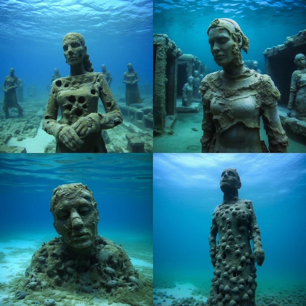 Jason deCaires Taylor style, Midjourney V5.1, render 1 of 4