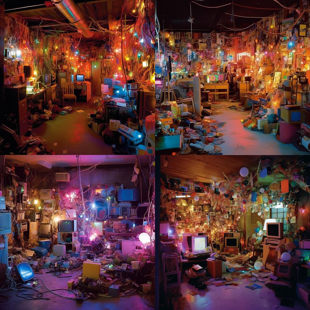 Jason Rhoades style, Midjourney V5.1, render 1 of 4